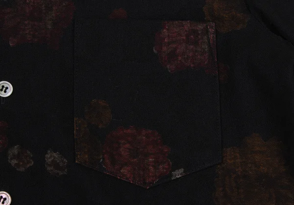 tricot COMME des GARCONS Floral Inside Print Round Collar Blouse K-169658_008