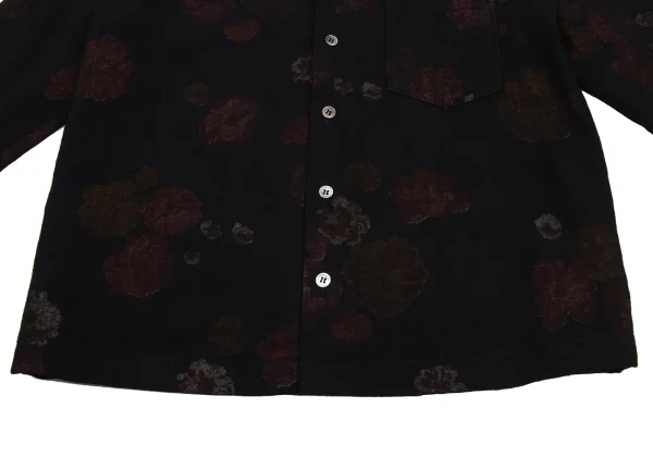 tricot COMME des GARCONS Floral Inside Print Round Collar Blouse K-169658_012