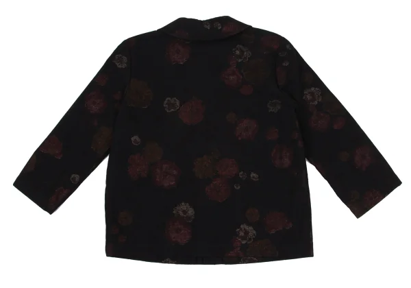 tricot COMME des GARCONS Floral Inside Print Round Collar Blouse K-169658_014