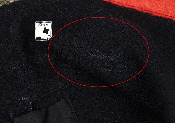 tricot COMME des GARCONS Shaggy Check Trim Wool Vest K-169661_006