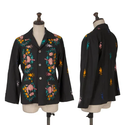 tricot COMME des GARCONS Wool Blend Embroidery Design Jacket