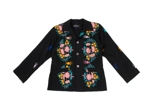 tricot COMME des GARCONS Wool Blend Embroidery Design Jacket K-169663_002