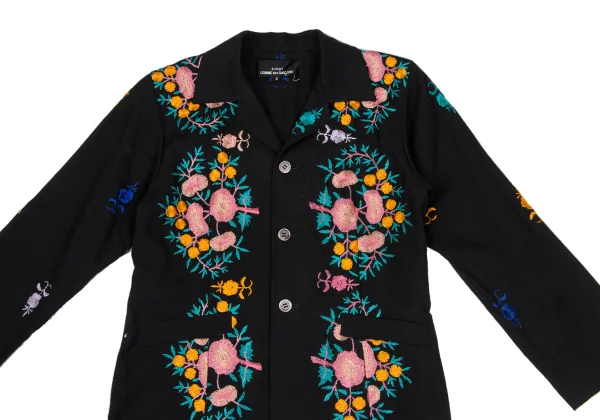 tricot COMME des GARCONS Wool Blend Embroidery Design Jacket K-169663_003