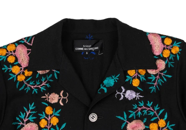 tricot COMME des GARCONS Wool Blend Embroidery Design Jacket K-169663_004