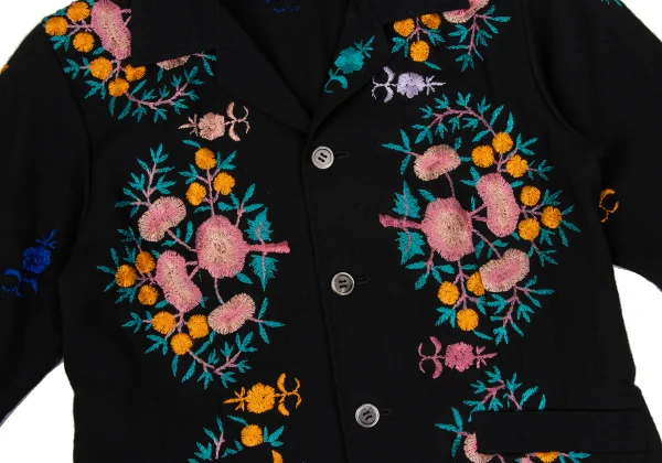 tricot COMME des GARCONS Wool Blend Embroidery Design Jacket K-169663_005