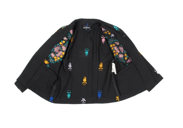 tricot COMME des GARCONS Wool Blend Embroidery Design Jacket K-169663_013