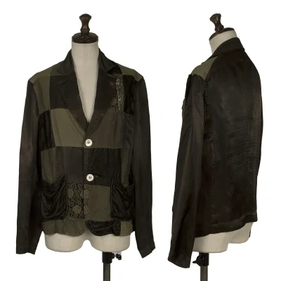 tricot COMME des GARCONS Dyed Panel Switching Patch Pocket Jacket