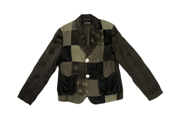 tricot COMME des GARCONS Dyed Panel Switching Patch Pocket Jacket K-169664_002