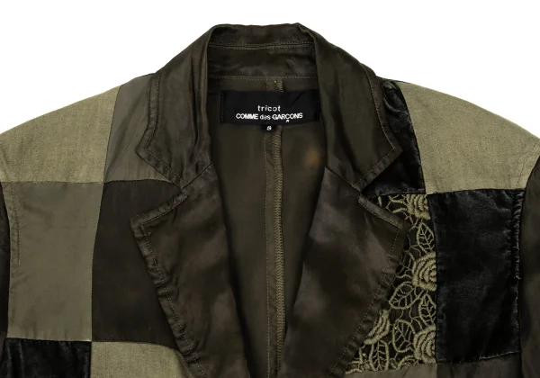 tricot COMME des GARCONS Dyed Panel Switching Patch Pocket Jacket K-169664_007