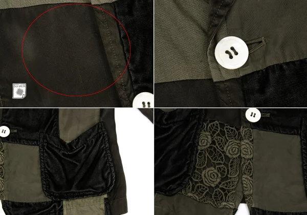 tricot COMME des GARCONS Dyed Panel Switching Patch Pocket Jacket K-169664_013