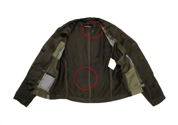 tricot COMME des GARCONS Dyed Panel Switching Patch Pocket Jacket K-169664_014