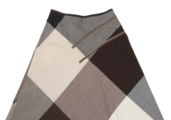 tricot COMME des GARCONS Wool Zipper Design Panel Skirt K-169668_003