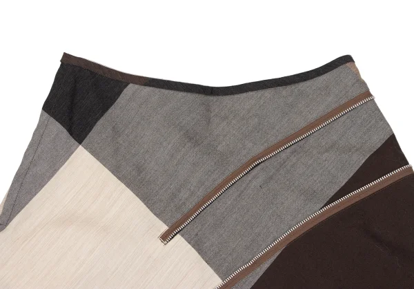 tricot COMME des GARCONS Wool Zipper Design Panel Skirt K-169668_004