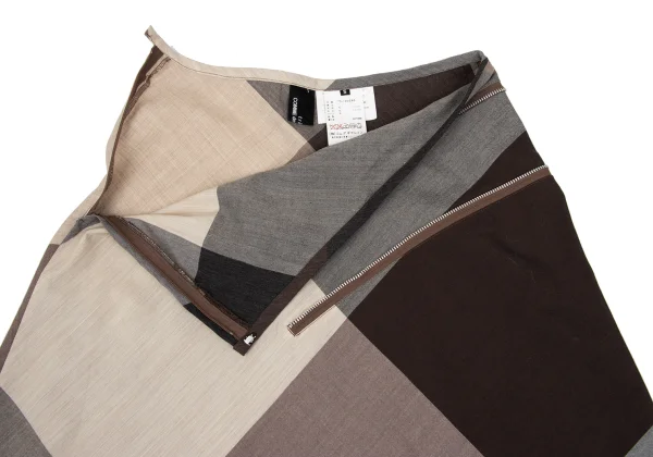 tricot COMME des GARCONS Wool Zipper Design Panel Skirt K-169668_006