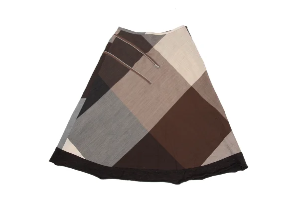 tricot COMME des GARCONS Wool Zipper Design Panel Skirt K-169668_011