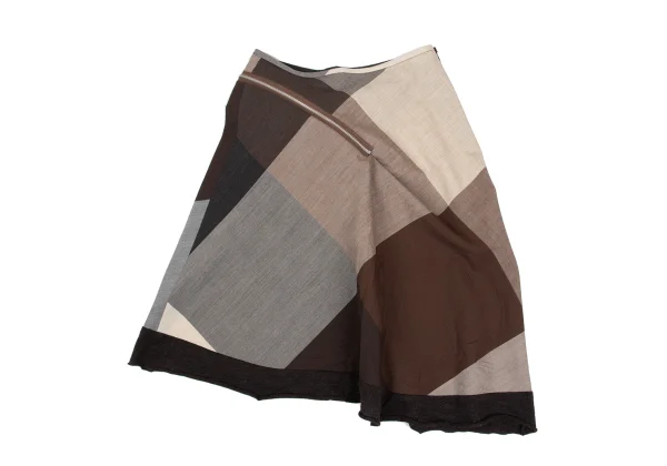 tricot COMME des GARCONS Wool Zipper Design Panel Skirt K-169668_013