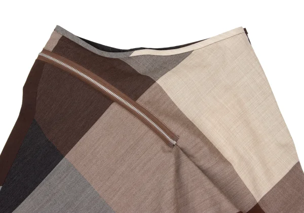 tricot COMME des GARCONS Wool Zipper Design Panel Skirt K-169668_014