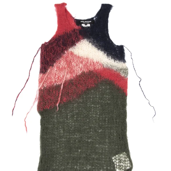 JUNYA WATANABE COMME des GARCONS Watermark Knitted Wool Sleeveless Sweater K-169670_003