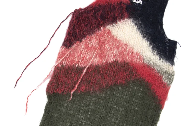 JUNYA WATANABE COMME des GARCONS Watermark Knitted Wool Sleeveless Sweater K-169670_006