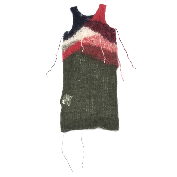 JUNYA WATANABE COMME des GARCONS Watermark Knitted Wool Sleeveless Sweater K-169670_010