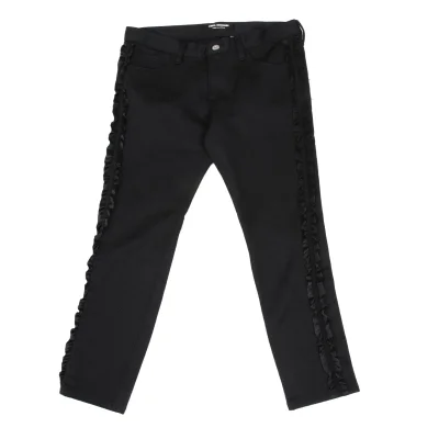 JUNYA WATANABE COMME des GARCONS Side Ruffle Taped Cropped Pants