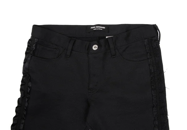 JUNYA WATANABE COMME des GARCONS Side Ruffle Taped Cropped Pants K-169671_005