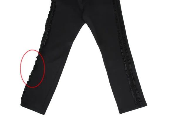 JUNYA WATANABE COMME des GARCONS Side Ruffle Taped Cropped Pants K-169671_009