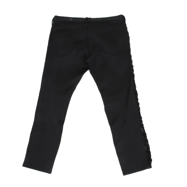 JUNYA WATANABE COMME des GARCONS Side Ruffle Taped Cropped Pants K-169671_013