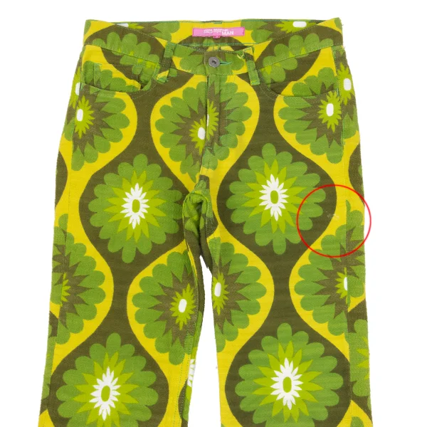 JUNYA WATANABE MAN PINK COMME des GARCONS Graphic Print Cotton Pants K-169674_002