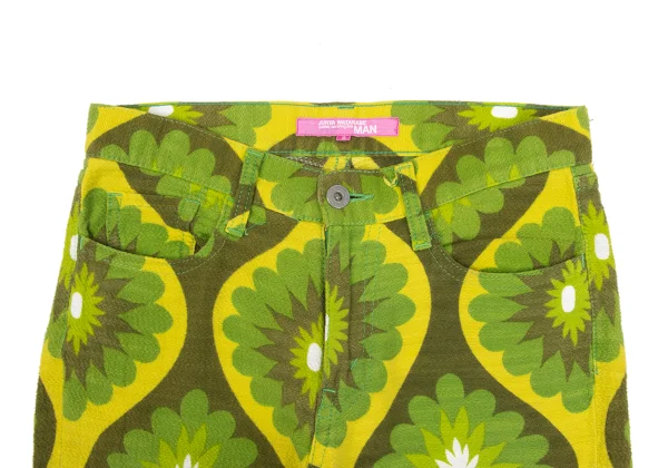 JUNYA WATANABE MAN PINK COMME des GARCONS Graphic Print Cotton Pants K-169674_004