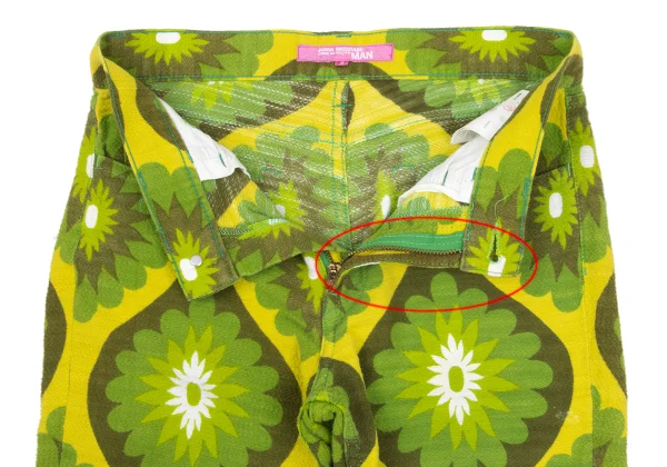 JUNYA WATANABE MAN PINK COMME des GARCONS Graphic Print Cotton Pants K-169674_007