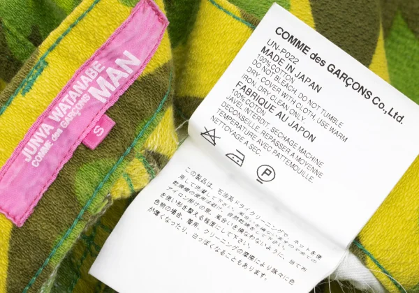 JUNYA WATANABE MAN PINK COMME des GARCONS Graphic Print Cotton Pants K-169674_014