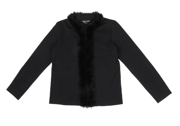 COMME des GARCONS NOIR Placket Fake Fur Knit Tops K-169677_002