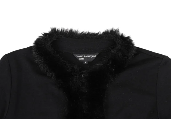 COMME des GARCONS NOIR Placket Fake Fur Knit Tops K-169677_004
