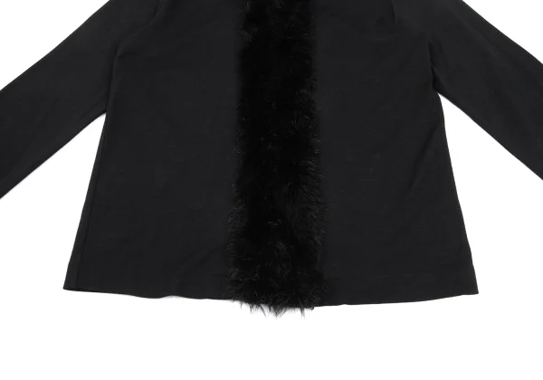 COMME des GARCONS NOIR Placket Fake Fur Knit Tops K-169677_007