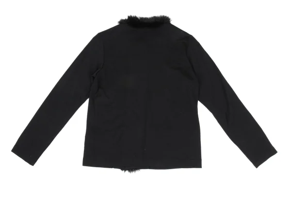 COMME des GARCONS NOIR Placket Fake Fur Knit Tops K-169677_011