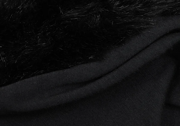 COMME des GARCONS NOIR Placket Fake Fur Knit Tops K-169677_012