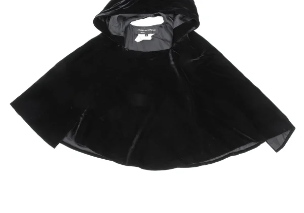COMME des GARCONS NOIR Velvet Hooded Poncho K-169678_005