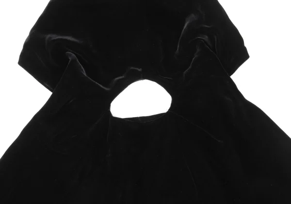 COMME des GARCONS NOIR Velvet Hooded Poncho K-169678_009