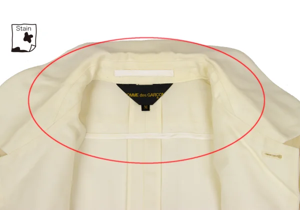 COMME des GARCONS Cutting Design Round Collar Jacket K-169687_006