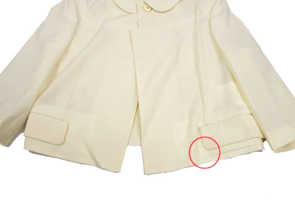 COMME des GARCONS Cutting Design Round Collar Jacket K-169687_011