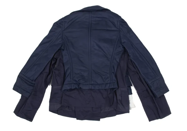 COMME des GARCONS Different Material Layered Round Collar Double Jacket K-169688_014