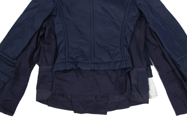 COMME des GARCONS Different Material Layered Round Collar Double Jacket K-169688_015
