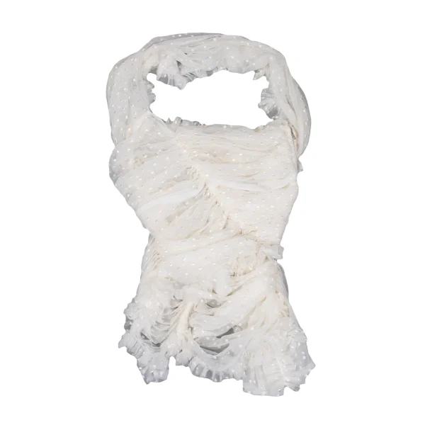 COMME des GARCONS Dot Embroidery Chiffon Halter Neck Gathered Top K-169694_002