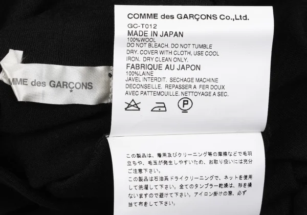 COMME des GARCONS Wool High Neck Top K-169697_012