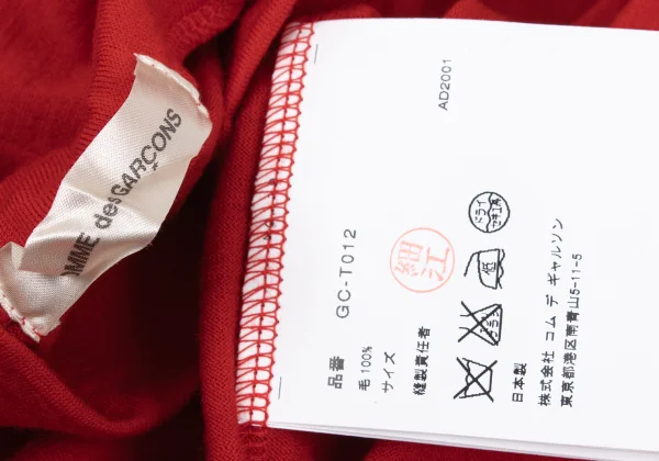 COMME des GARCONS Wool High Neck Top K-169698_013