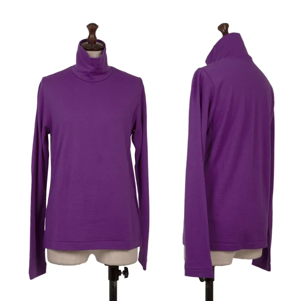 COMME des GARCONS Wool High Neck Top Purple S-M K-169699_001