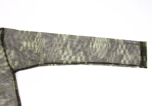 COMME des GARCONS Checker Camo Mesh Top K-169700_005