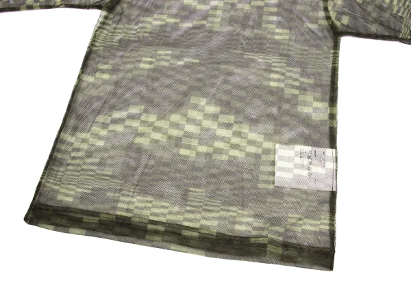 COMME des GARCONS Checker Camo Mesh Top K-169700_007