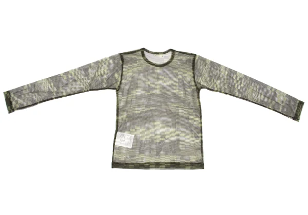 COMME des GARCONS Checker Camo Mesh Top K-169700_009